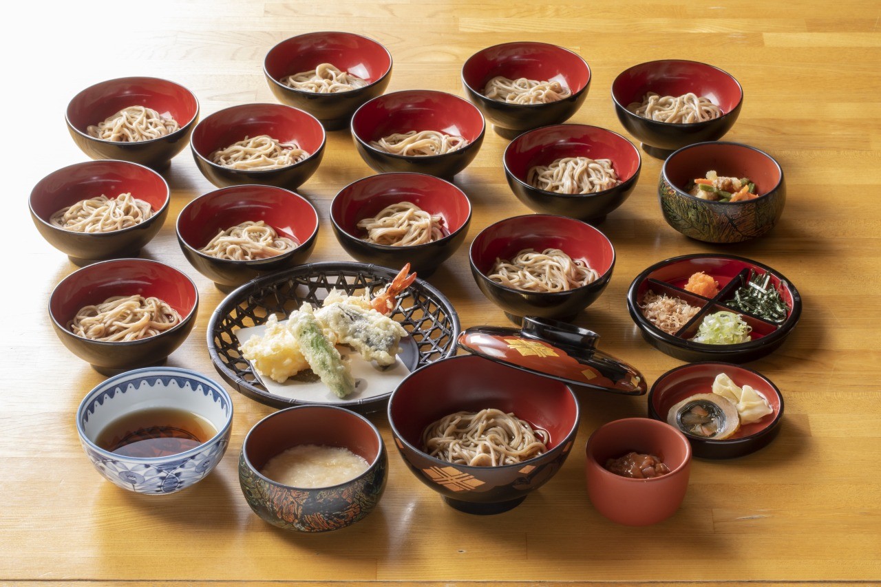 Wanko Soba Eating Challenge
